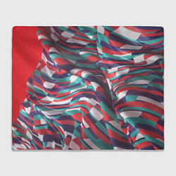 Плед флисовый Трехмерная абстракция, цвет: 3D-велсофт