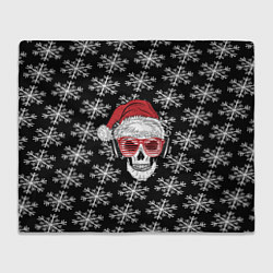 Плед Santa Skull хипстер