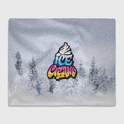 Плед флисовый Ice Cream, цвет: 3D-велсофт