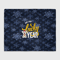 Плед флисовый Lucky Year, цвет: 3D-велсофт