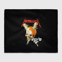 Плед Metallica - orange skull