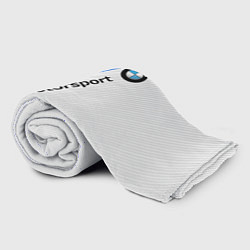 Плед флисовый BMW Motorsport: White Carbon, цвет: 3D-велсофт — фото 2