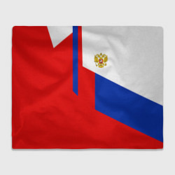 Плед Russia: Geometry Tricolor