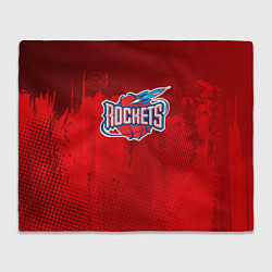 Плед флисовый Rockets NBA, цвет: 3D-велсофт