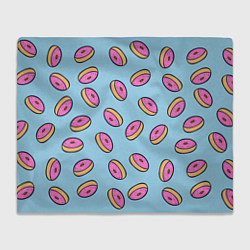 Плед флисовый Стиль пончиков, цвет: 3D-велсофт