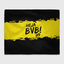 Плед флисовый Heja BVB 09, цвет: 3D-велсофт