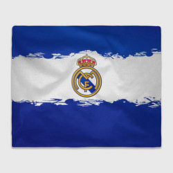 Плед флисовый Real Madrid FC, цвет: 3D-велсофт