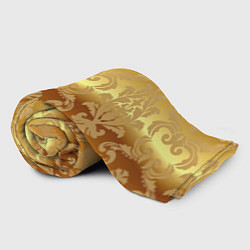 Плед флисовый Золотой орнамент, цвет: 3D-велсофт — фото 2