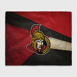 Плед флисовый HC Ottawa Senators: Old Style, цвет: 3D-велсофт