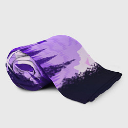 Плед флисовый Firewatch: Violet Wood, цвет: 3D-велсофт — фото 2