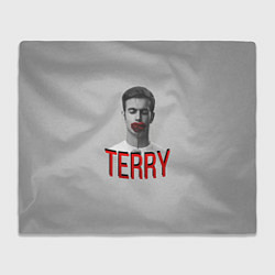 Плед флисовый Terry Face, цвет: 3D-велсофт