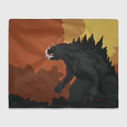 Плед флисовый Godzilla: Monster Smoke, цвет: 3D-велсофт