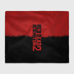 Плед флисовый RDD 2: Red & Black, цвет: 3D-велсофт
