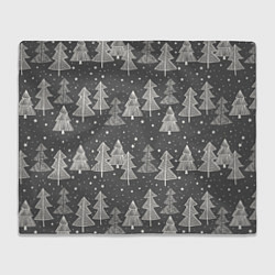 Плед Grey Christmas Trees