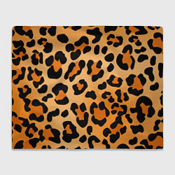 Плед флисовый Шкура ягуара, цвет: 3D-велсофт
