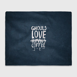 Плед Ghouls Love Coffee