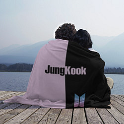 Плед флисовый BTS Jung Kook, цвет: 3D-велсофт — фото 2