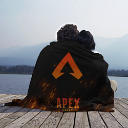 Плед флисовый Apex Legends: Orange Flame, цвет: 3D-велсофт — фото 2