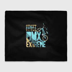Плед флисовый BMX Extreme, цвет: 3D-велсофт