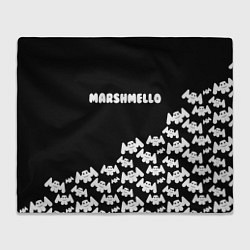 Плед флисовый Marshmello: Dark Side, цвет: 3D-велсофт