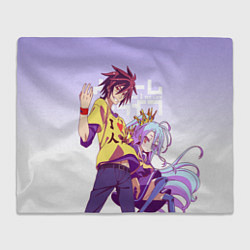 Плед флисовый No Game No Life, цвет: 3D-велсофт