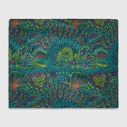 Плед Рыбы и сердца