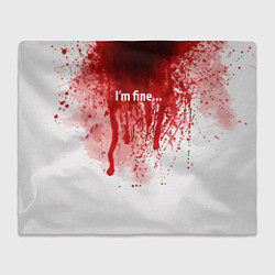 Плед Im fine halloween