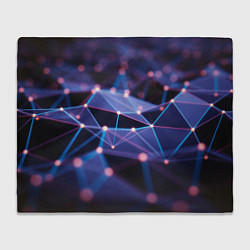 Плед Абстрактные линии и свечение