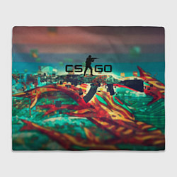 Плед CS GO logo abstract