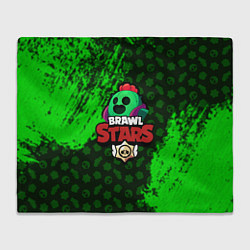 Плед флисовый BRAWL STARS SPIKE, цвет: 3D-велсофт