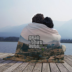 Плед флисовый Grand Theft Auto 5, цвет: 3D-велсофт — фото 2