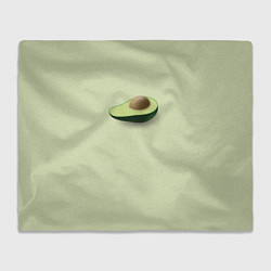Плед флисовый Авокадо, цвет: 3D-велсофт