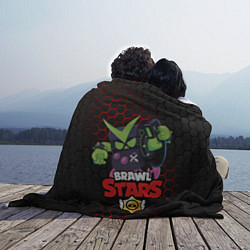 Плед флисовый BRAWL STARS VIRUS 8-BIT, цвет: 3D-велсофт — фото 2