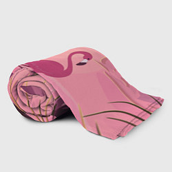 Плед флисовый Фламинго, цвет: 3D-велсофт — фото 2