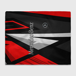 Плед флисовый Mercedes-Benz, цвет: 3D-велсофт