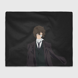 Плед флисовый Osamu Dazai, цвет: 3D-велсофт