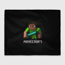 Плед флисовый MINECRAFT, цвет: 3D-велсофт