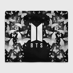 Плед флисовый BTS, цвет: 3D-велсофт