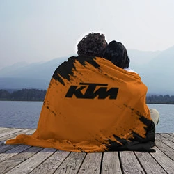 Плед флисовый KTM, цвет: 3D-велсофт — фото 2
