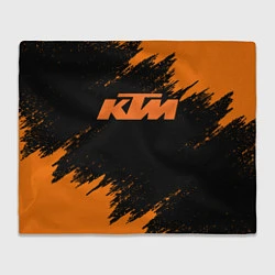 Плед флисовый KTM, цвет: 3D-велсофт