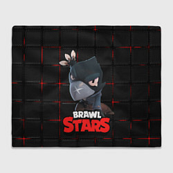 Плед флисовый Brawl Stars Crow Ворон, цвет: 3D-велсофт