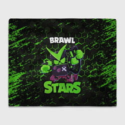Плед флисовый BRAWL STARS VIRUS 8 BIT, цвет: 3D-велсофт
