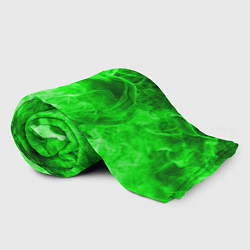 Плед флисовый ОГОНЬ GREEN NEON, цвет: 3D-велсофт — фото 2