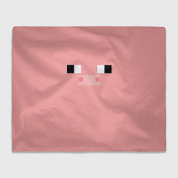 Плед флисовый Minecraft Pig, цвет: 3D-велсофт