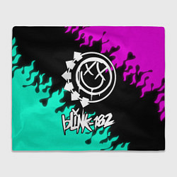 Плед флисовый Blink-182 5, цвет: 3D-велсофт