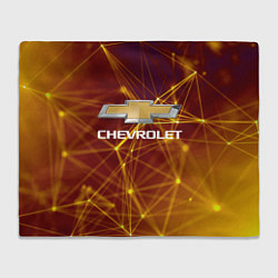 Плед флисовый Chevrolet, цвет: 3D-велсофт