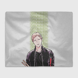 Плед флисовый Drummer, цвет: 3D-велсофт