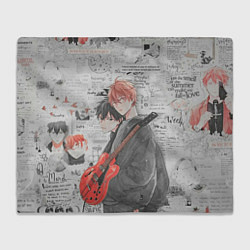 Плед флисовый Сато и Рицу, цвет: 3D-велсофт