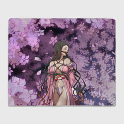 Плед флисовый Незуко, цвет: 3D-велсофт