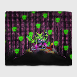 Плед флисовый Virus 8-Bit, цвет: 3D-велсофт